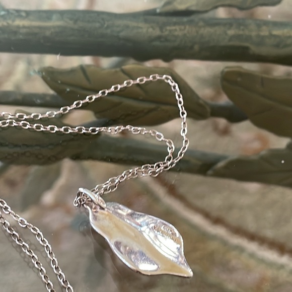 Tiffany Sterling Silver Leaf Pendant - Picture 4 of 9